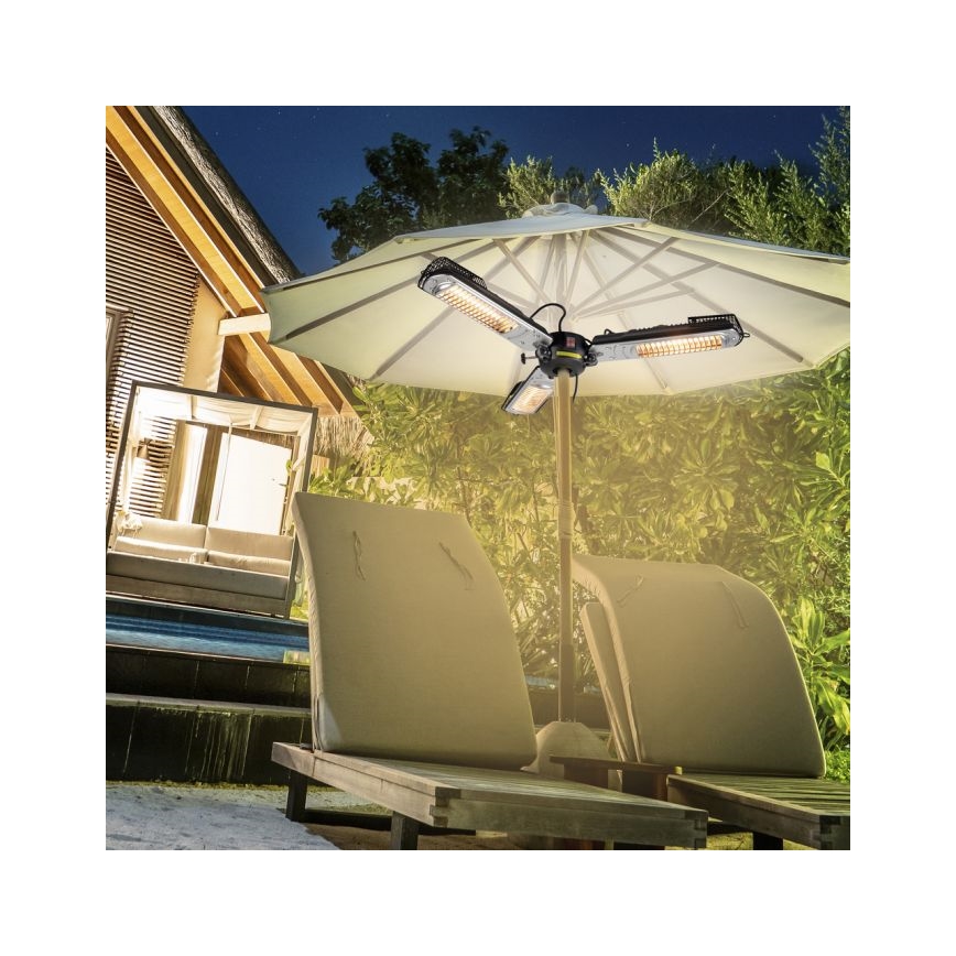 JUST LIGHT. 99513-18 - Θερμάστρα εξωτερικού χώρου GLOW 3x650W/1300W/2000W/230V IP34