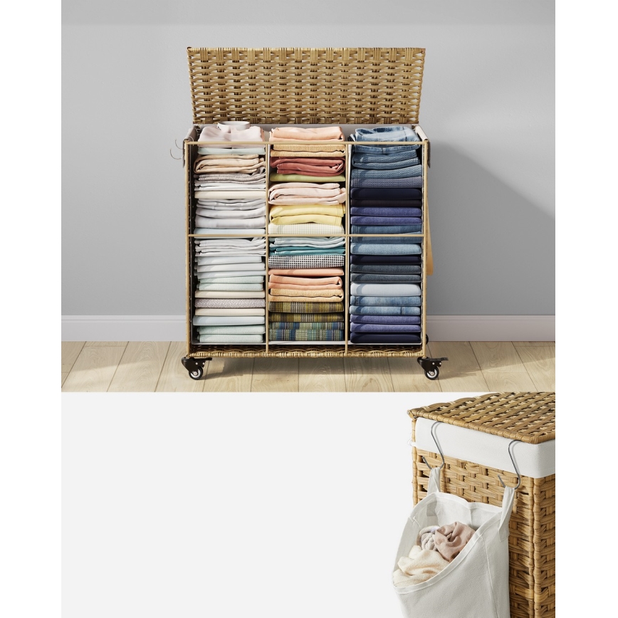 Καλάθι ρούχων FLYN από ρατάν