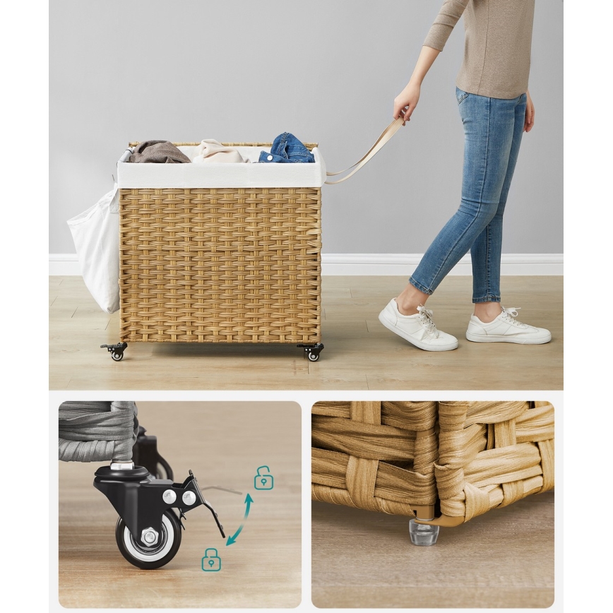 Καλάθι ρούχων FLYN από ρατάν