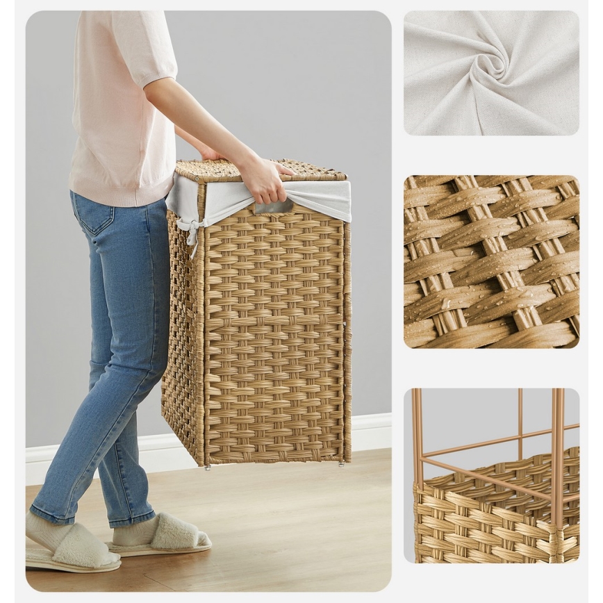 Καλάθι ρούχων FLYN από ρατάν