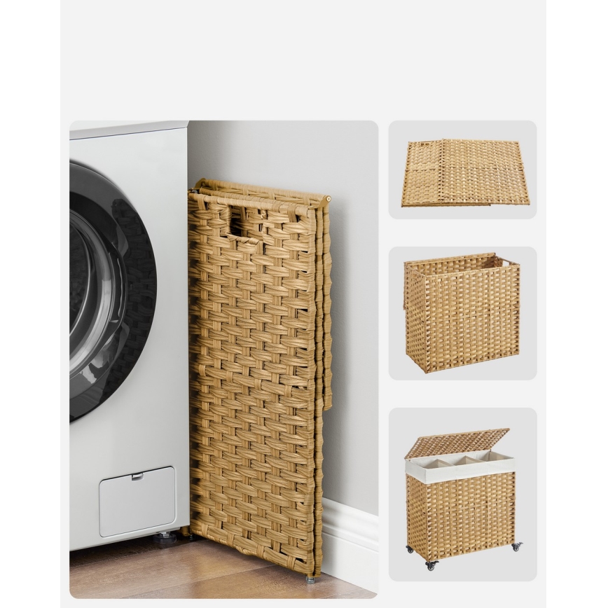 Καλάθι ρούχων FLYN από ρατάν