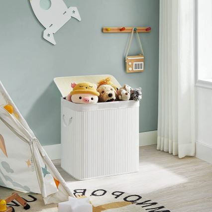 Καλάθι ρούχων GUS, λευκό