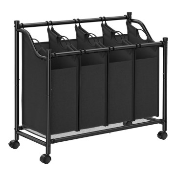 Καλάθι ρούχων LINA μαύρο