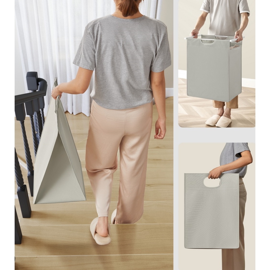 Καλάθι ρούχων REX - λευκό