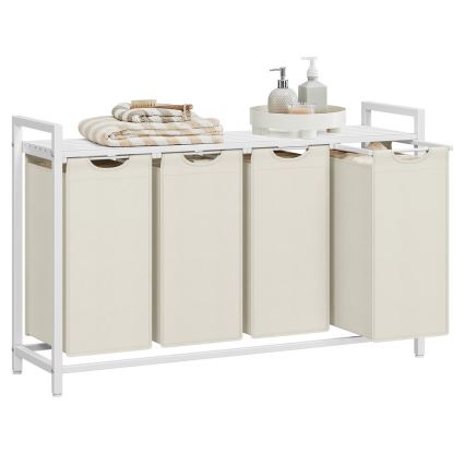 Καλάθι ρούχων REX λευκό