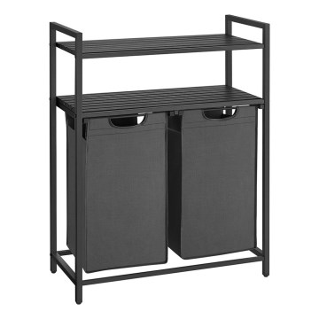 Καλάθι ρούχων REX γκρι