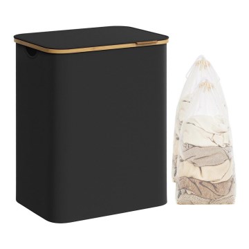 Καλάθι ρούχων TATE μαύρο