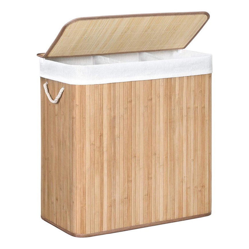 Καλάθι για ρούχα GUS, καφέ