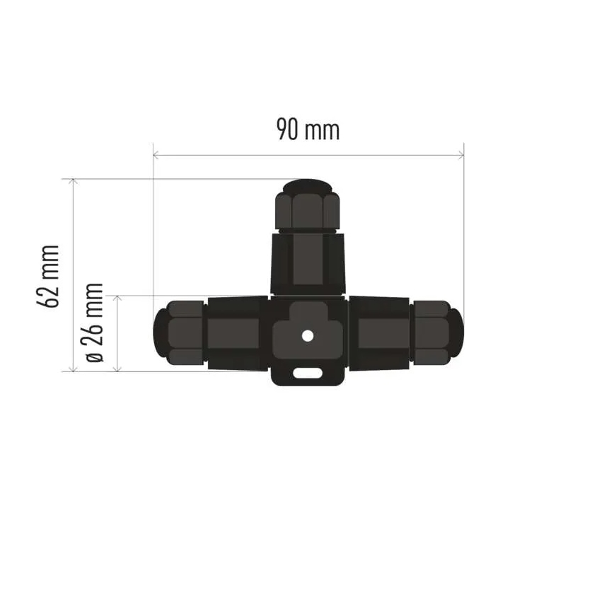 Καλωδιακή Τ σύνδεση IP68