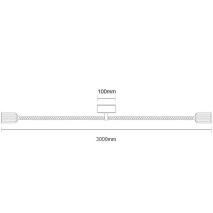 Καλώδιο τροφοδοσίας 2xE27/60W/230V 3 m