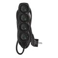 Καλώδιο επέκτασης 4 θέσεων 5μ μαύρο