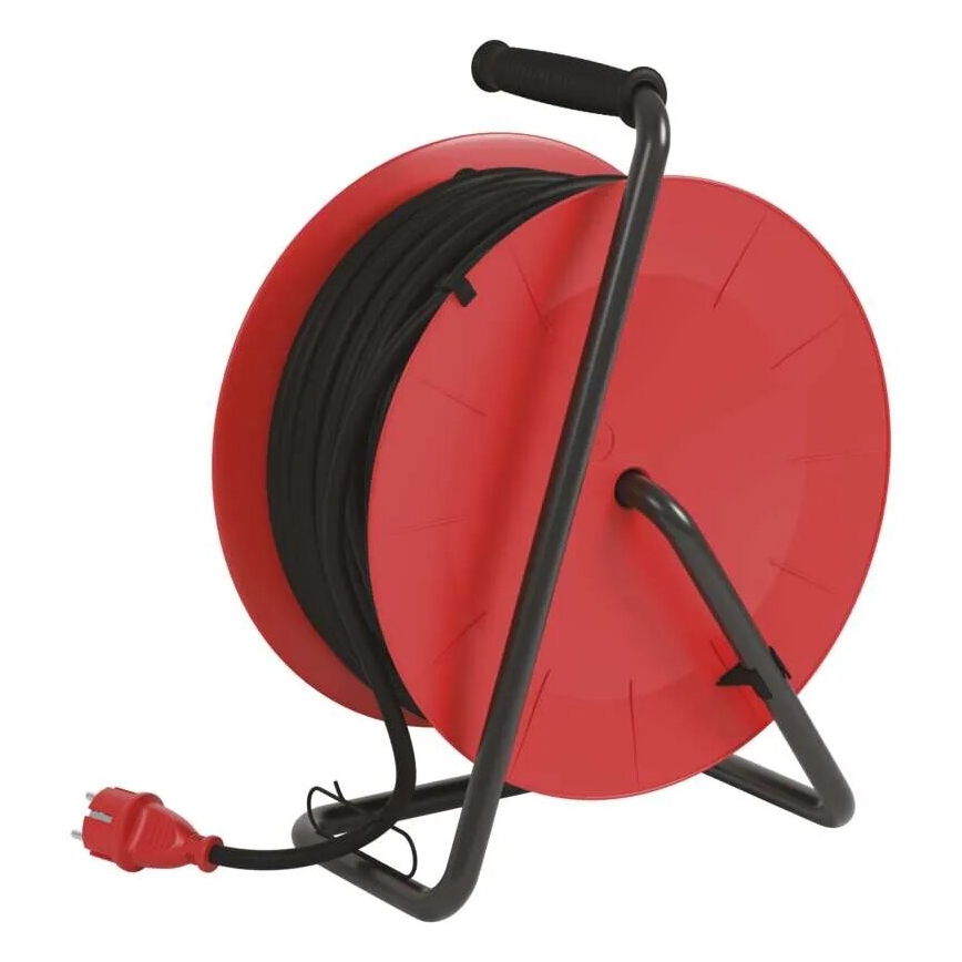 Καλώδιο επέκτασης σε τύμπανο με 4 πρίζες, 50μ, κόκκινο, IP44