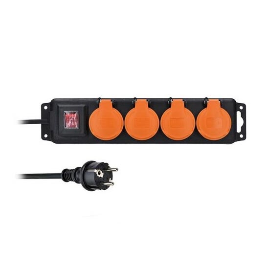 Καλώδιο επέκτασης με διακόπτη 4 θέσεων 3μ IP44