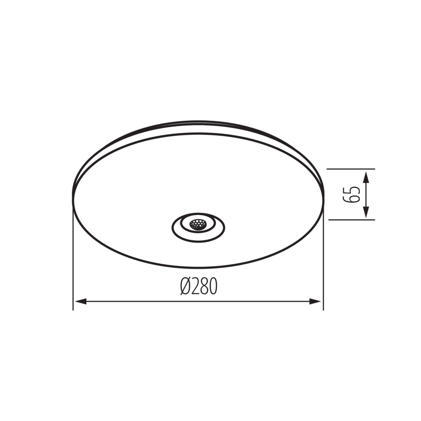 LED φωτιστικό οροφής με ανιχνευτή κίνησης και λυκόφωτος FOGLER LED/12W/230V, διάμ. 28 cm