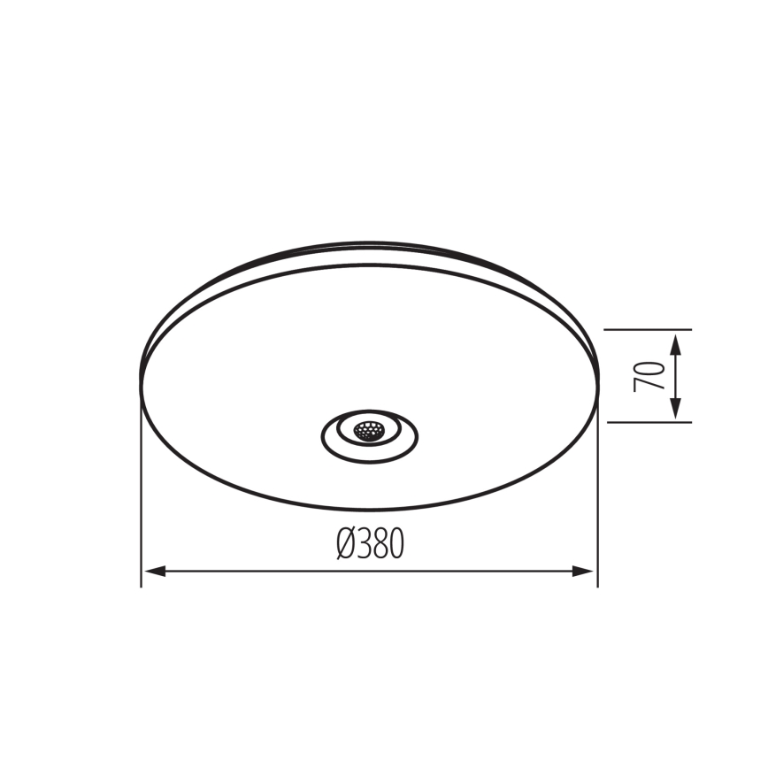 Φωτιστικό οροφής LED με αισθητήρα κίνησης και λυκόφωτος FOGLER LED/24W/230V Ø 38 εκ.