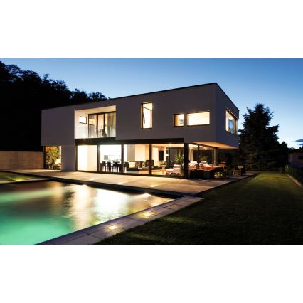 Εξωτερικό φωτιστικό διέλευσης οχημάτων GORDO LED/1W/230V 9,5x9,5 cm IP67 ανοξείδωτο ατσάλι