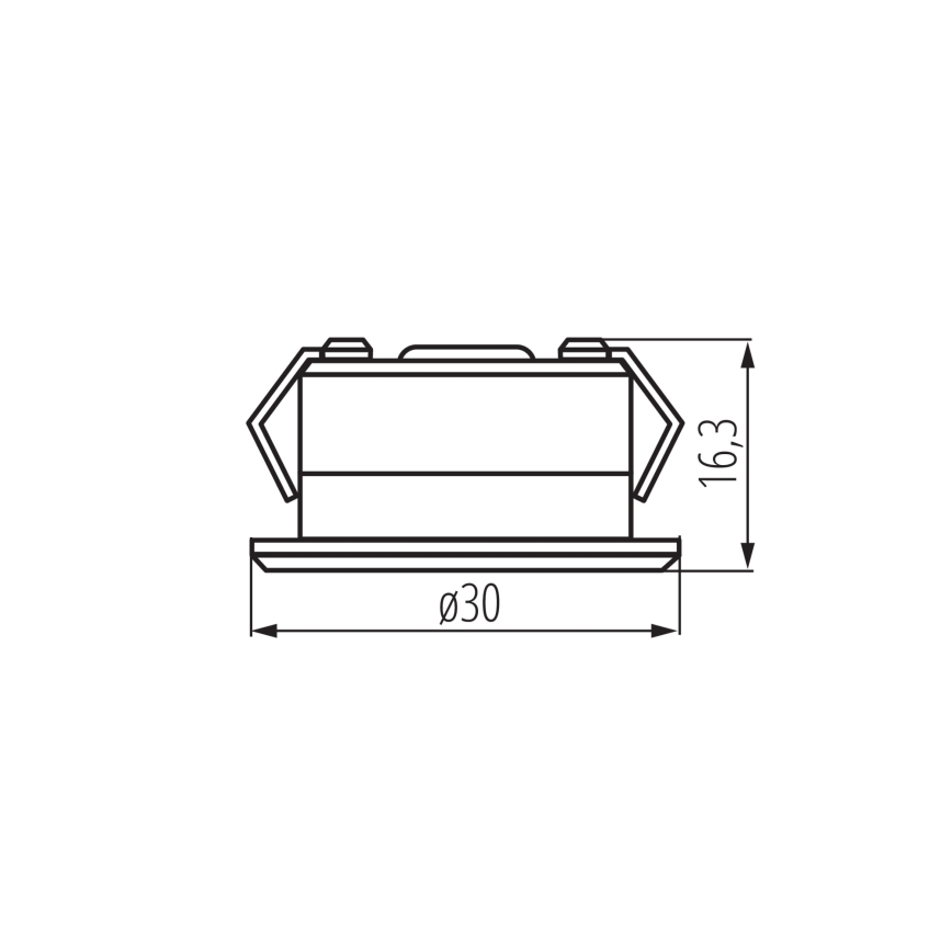 Φωτιστικό χωνευτό LED εξωτερικού χώρου IMBER LED/1W/12V 3000K διάμετρος 3 cm 40 lm IP65 ασημί