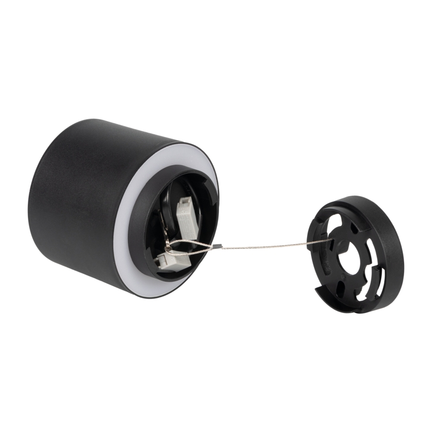 LED σποτ SONOR LED/6W/230V 3000/4000/5700K + LED/1,5W 2200K διάμ. 9 cm μαύρο