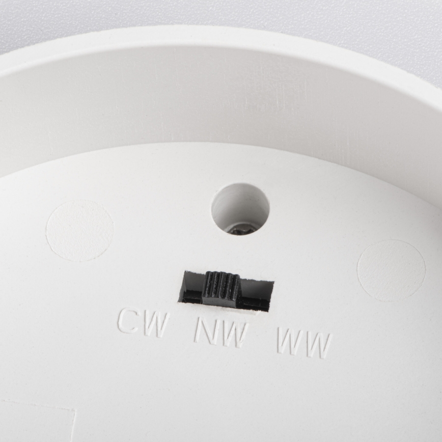 LED φωτιστικό σποτ SONOR, LED/12W/230V, 3000/4000/5700K + LED/1,5W 2200K, διάμ. 14 cm, λευκό