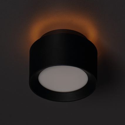 Σποτ οροφής LED SONOR LED/12W/230V 3000/4000/5700K + LED/1,5W 2200K Ø 14 cm μαύρο