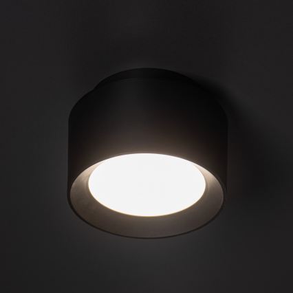 Σποτ οροφής LED SONOR LED/12W/230V 3000/4000/5700K + LED/1,5W 2200K Ø 14 cm μαύρο