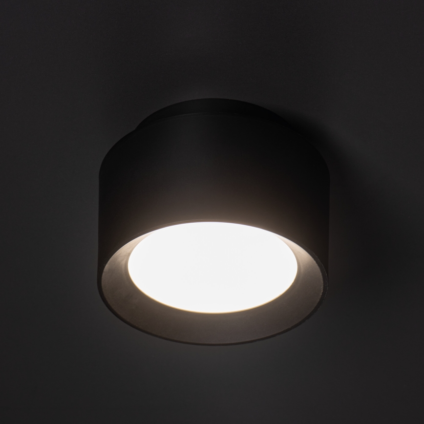 Σποτ οροφής LED SONOR LED/12W/230V 3000/4000/5700K + LED/1,5W 2200K Ø 14 cm μαύρο
