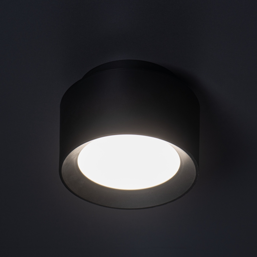 Σποτ οροφής LED SONOR LED/12W/230V 3000/4000/5700K + LED/1,5W 2200K Ø 14 cm μαύρο
