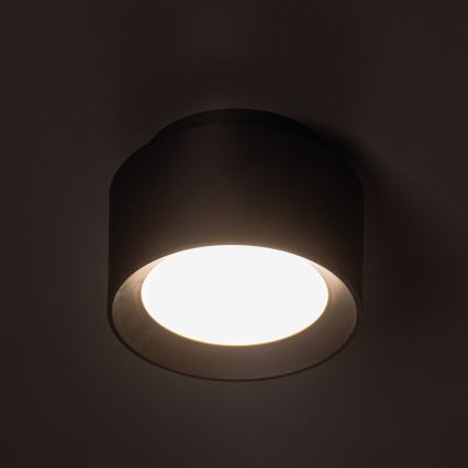Σποτ οροφής LED SONOR LED/12W/230V 3000/4000/5700K + LED/1,5W 2200K Ø 14 cm μαύρο