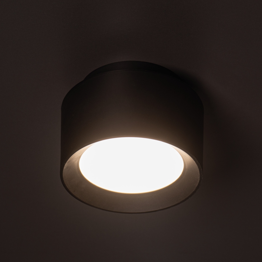 Σποτ οροφής LED SONOR LED/12W/230V 3000/4000/5700K + LED/1,5W 2200K Ø 14 cm μαύρο