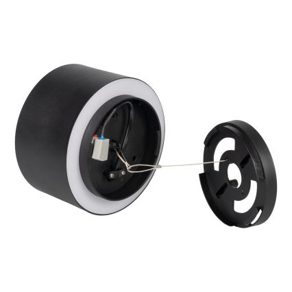 Σποτ οροφής LED SONOR LED/12W/230V 3000/4000/5700K + LED/1,5W 2200K Ø 14 cm μαύρο