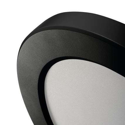 LED Οροφής/ψευδοροφής φωτιστικό με αισθητήρα κίνησης 2 σε 1 ERGA LED/17W/230V 3000/4000/6500K μαύρο