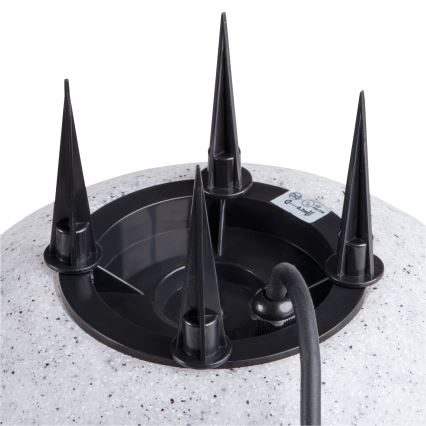 Εξωτερικό φωτιστικό STONO 1xE27/25W/230V διάμ. 30 εκ. IP65