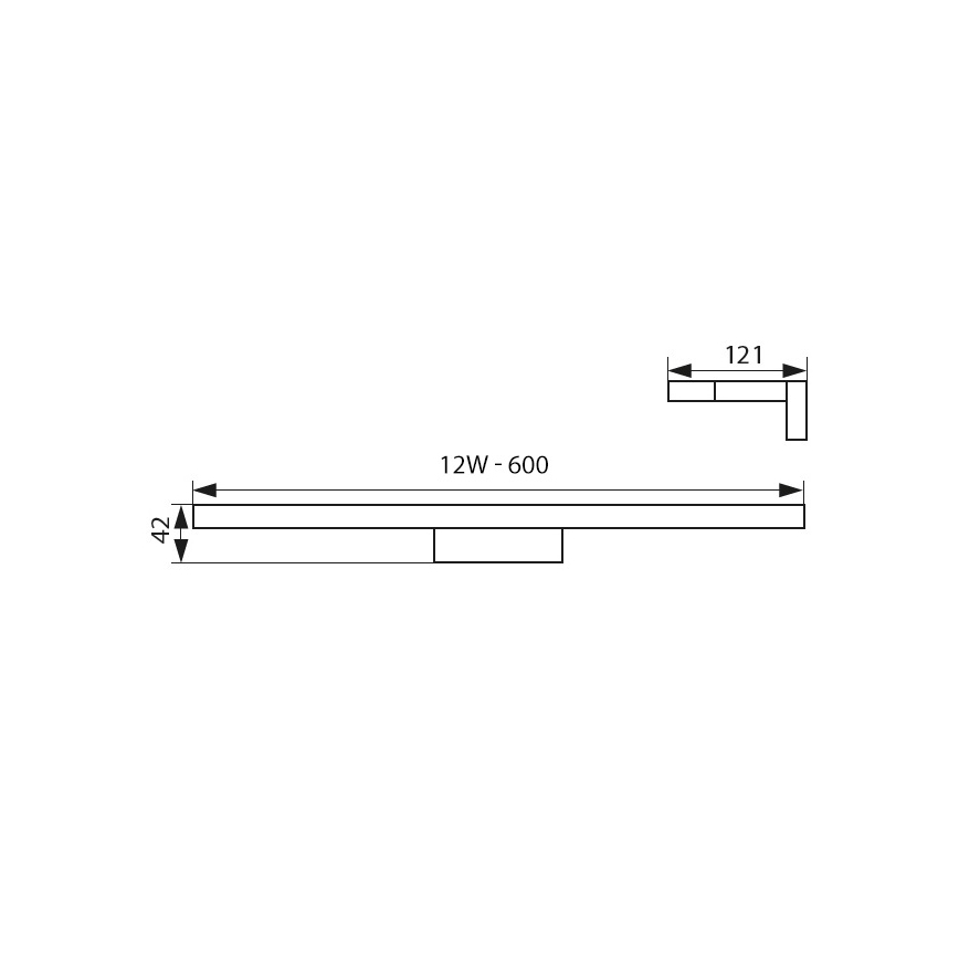 Φως καθρέφτη μπάνιου LED LED/12W/230V IP44