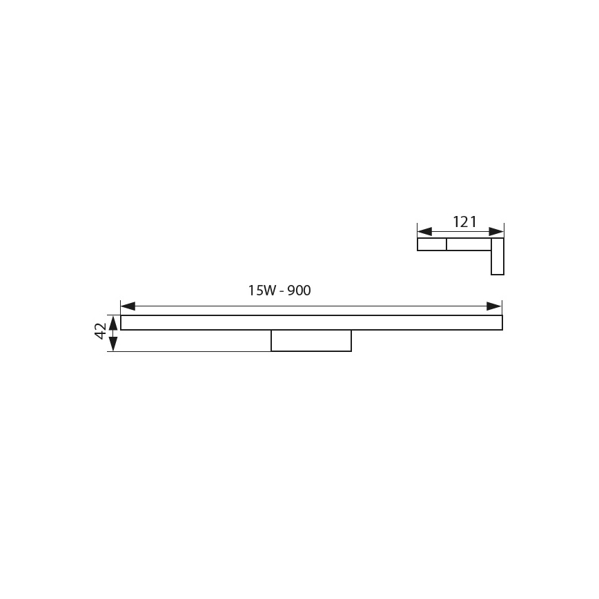 Φως καθρέφτη μπάνιου LED LED/15W/230V IP44