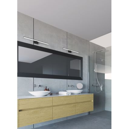 Φωτιστικό μπάνιου LED για καθρέφτη ASTEN LED/12W/230V IP44 μαύρο