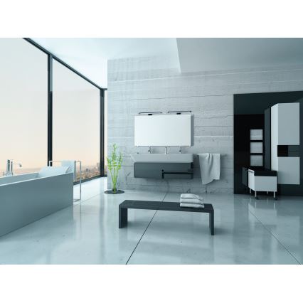 Φωτιστικό μπάνιου LED για καθρέφτη ASTEN LED/12W/230V IP44 μαύρο