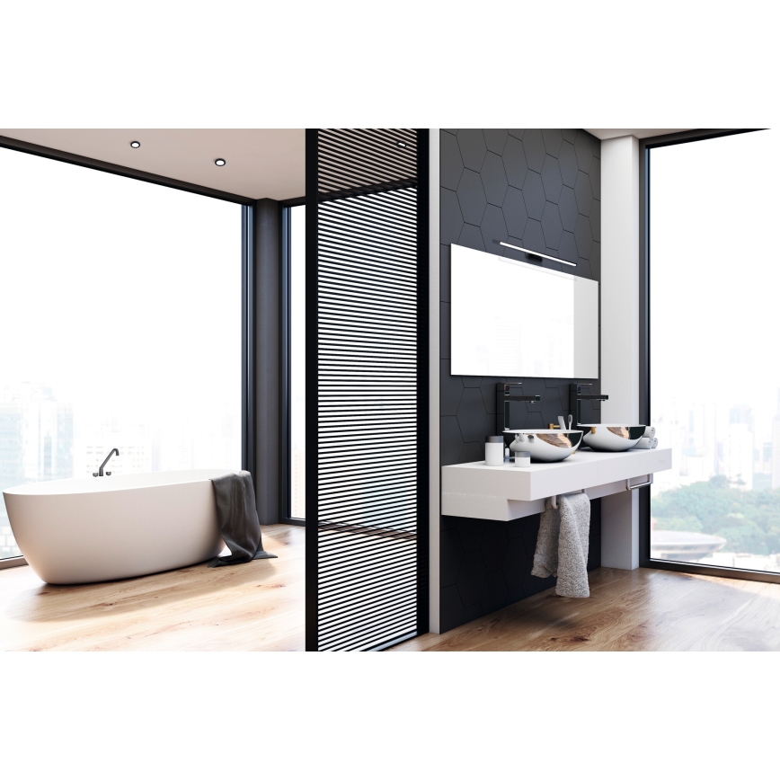 LED Φωτιστικό μπάνιου για καθρέφτη ASTEN LED/15W/230V IP44 μαύρο