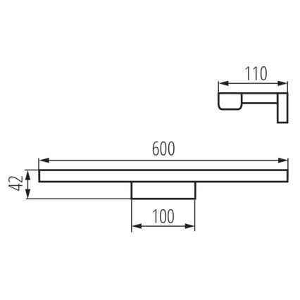 LED Φωτισμός καθρέπτη μπάνιου ASTEN LED/12W/230V IP44 λευκό