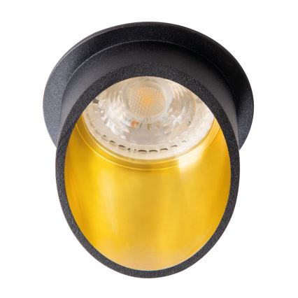 Χωνευτό φωτιστικό σποτ SPAG GU10/35W μαύρο/χρυσό