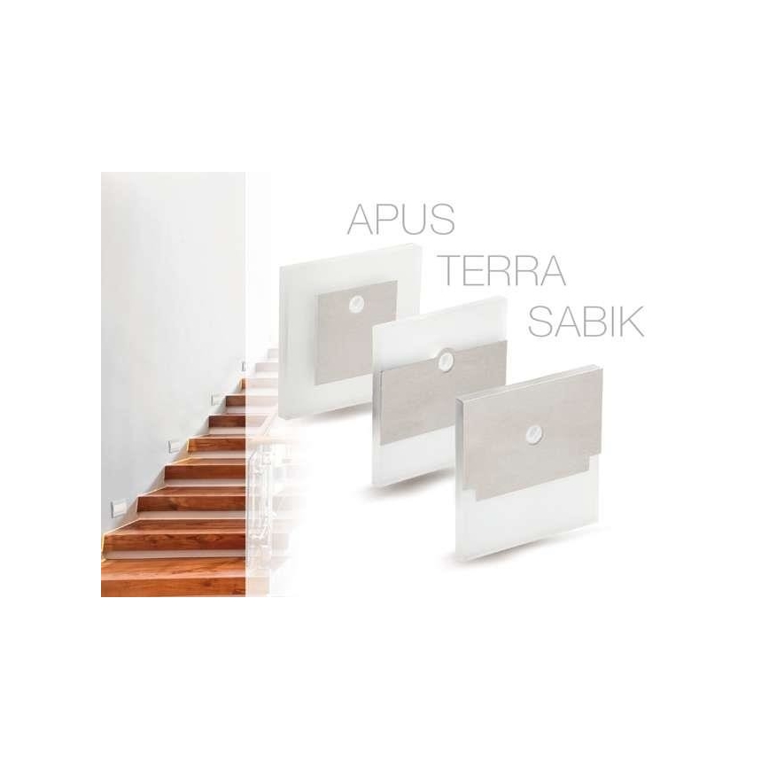 LED φωτιστικό σκάλας με αισθητήρα LED/0,8W/12V 3000K