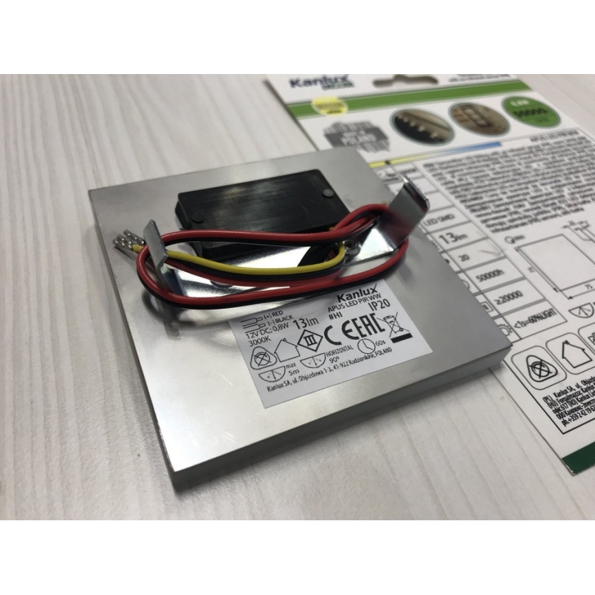 LED φωτιστικό σκάλας με αισθητήρα LED/0,8W/12V 3000K