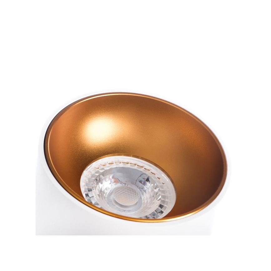 Φωτιστικό σποτ RITI 1xGU10/10W/230V λευκό/χρυσαφί