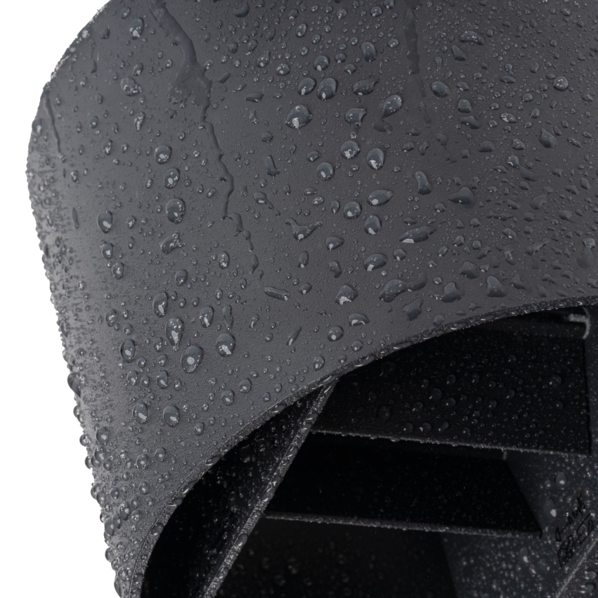 LED εξωτερικό επιτοίχιο φωτιστικό με αισθητήρα κίνησης και σούρουπου REKA LED/7W/230V IP54 ανθρακί στρογγυλό