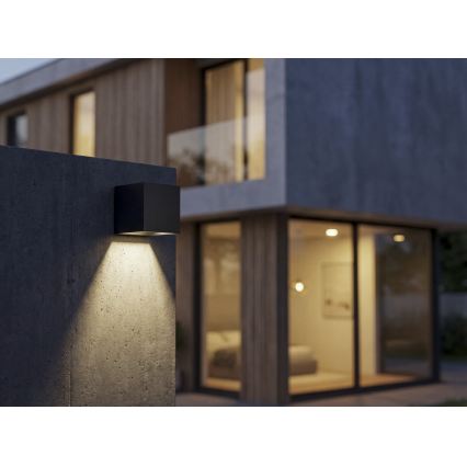 Ηλιακό επιτοίχιο φωτιστικό LED με αισθητήρα REKA LED/6W/3,7V 1800 mAh 3000/4000/6500K IP65 μαύρο
