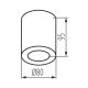 Φωτιστικό οροφής μπάνιου SANI 1xGU10/10W/230V IP44 ματ χρώμιο