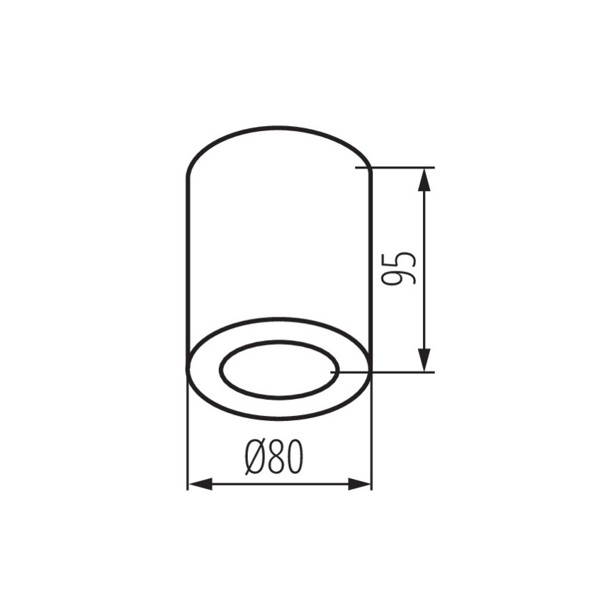 Φωτιστικό οροφής μπάνιου SANI 1xGU10/10W/230V IP44 ματ χρώμιο