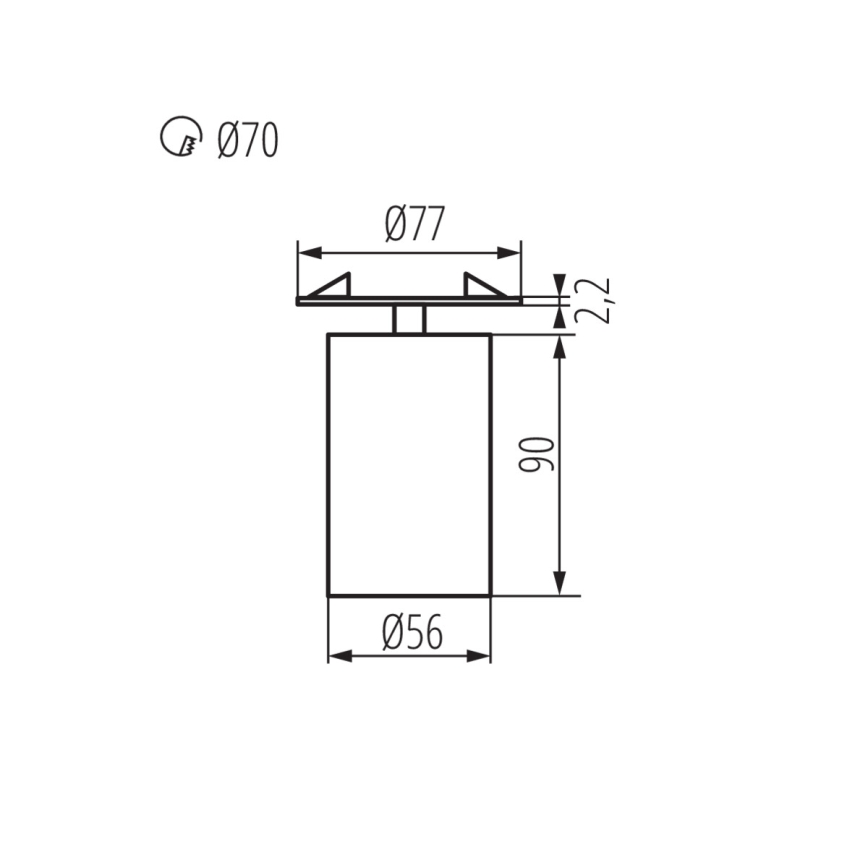 Εντοιχιστό φωτιστικό σημείου CHIRO 1xGU10/35W/230V λευκό