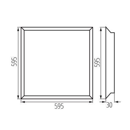 Χωνευτό πάνελ οροφής LED BAREV ECO LED/36W/230V 4000K 60x60 cm