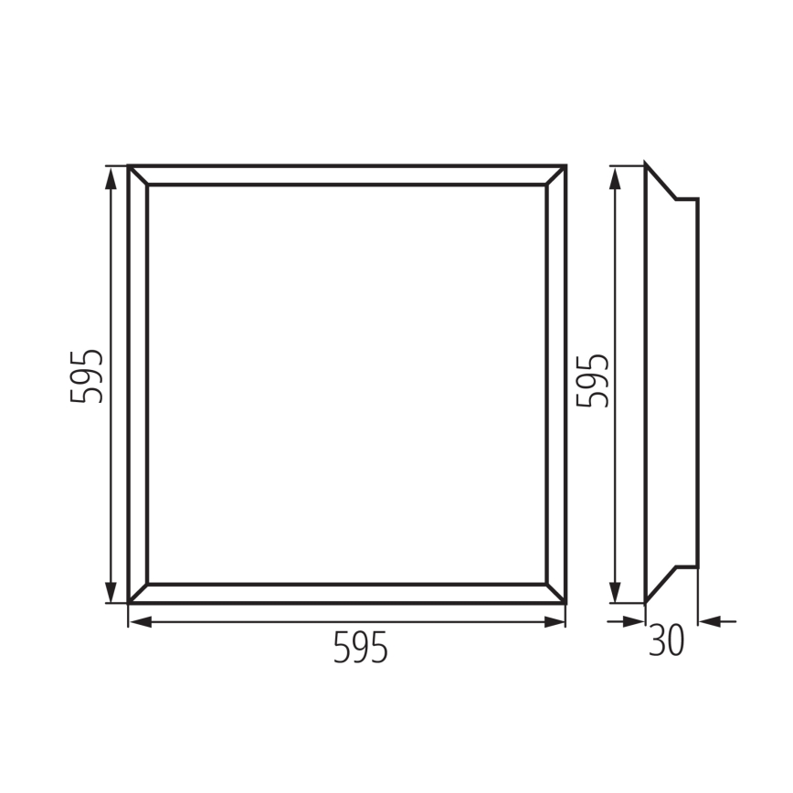 Χωνευτό πάνελ οροφής LED BAREV ECO LED/36W/230V 4000K 60x60 cm