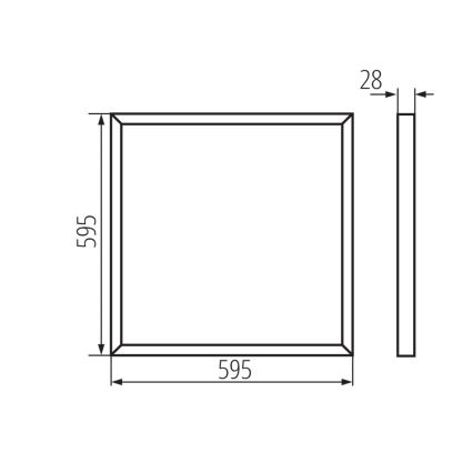 Πάνελ πλαφονιέρα LED BAREV LED/40W/230V 4000K 60x60 cm